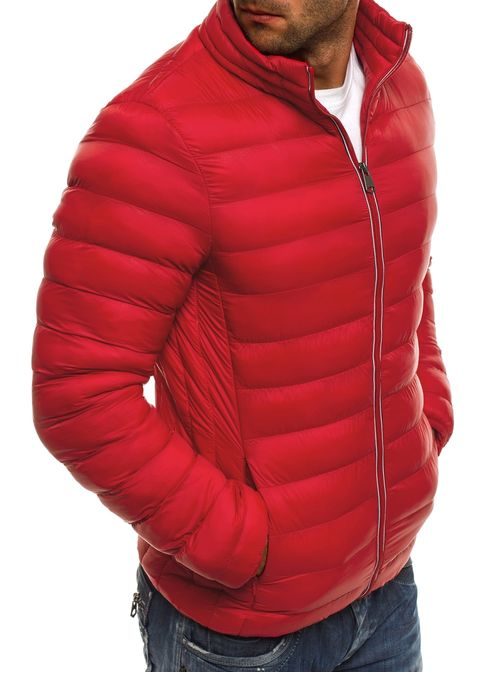 Piros steppelt átmeneti dzseki J.STYLE 505-10