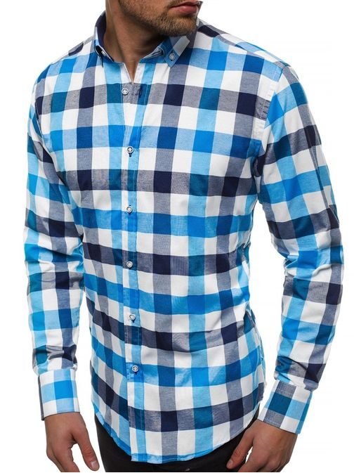 Kék kockás ing V/K168Z