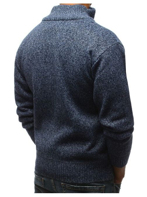 Elegáns kék pulóver