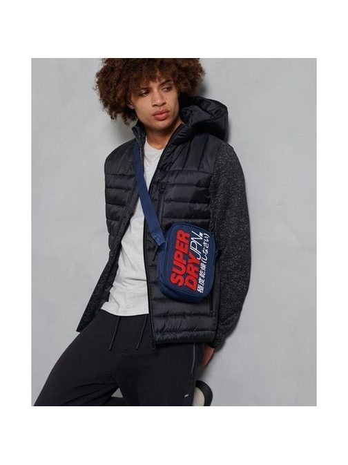 Stílusos sötét kék válltáska Superdry Montauk