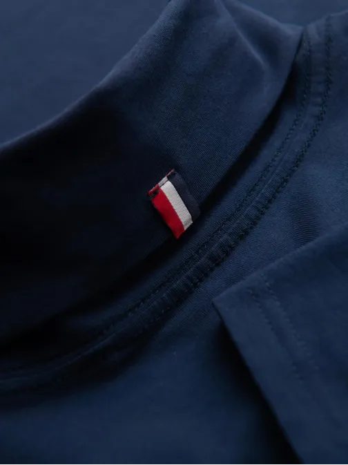 Modern sötétkék férfi garbó  V2 LSCL-0130