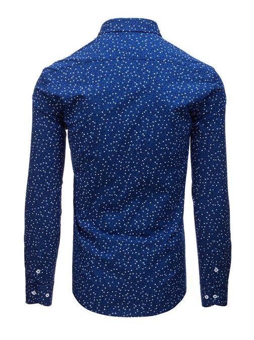 Érdeks kék mintás ing