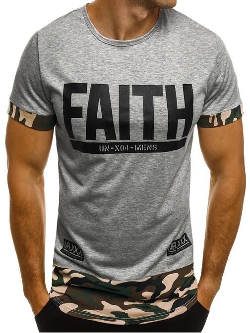 FAITH szürke póló J.STYLE SS133