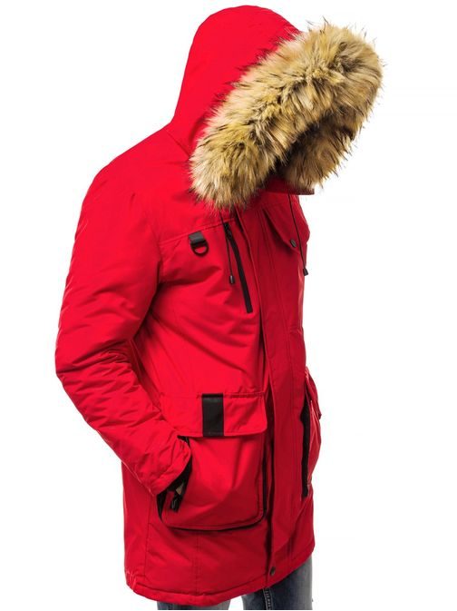 Téli piros parka kabát  JS/HS201813