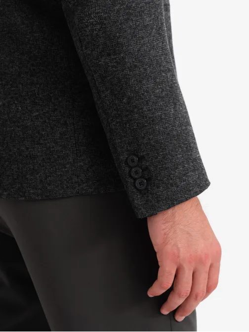 Grafit szürke melírzott hatású zakó V2 BLZB-0120