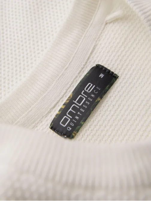 Fehér kötött férfi póló V1 TSCT-0244 TSCT-0244