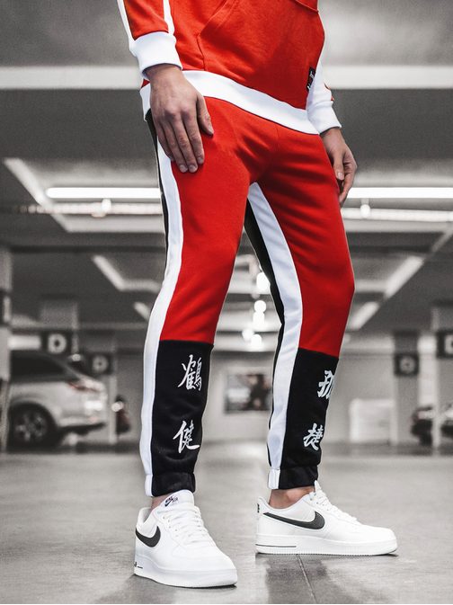 Trendi piros melegítő alsó G/11122