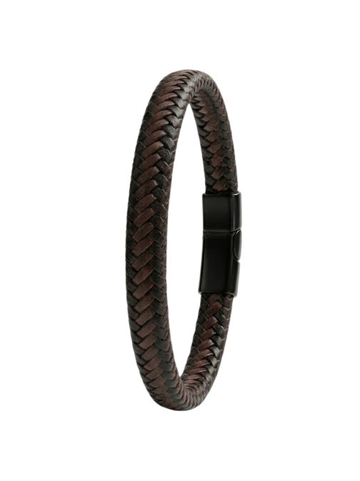 Férfi kötött karkötő fekete