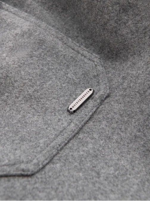 Stílusos szürke kabát viszkózzal V2-janp-0199