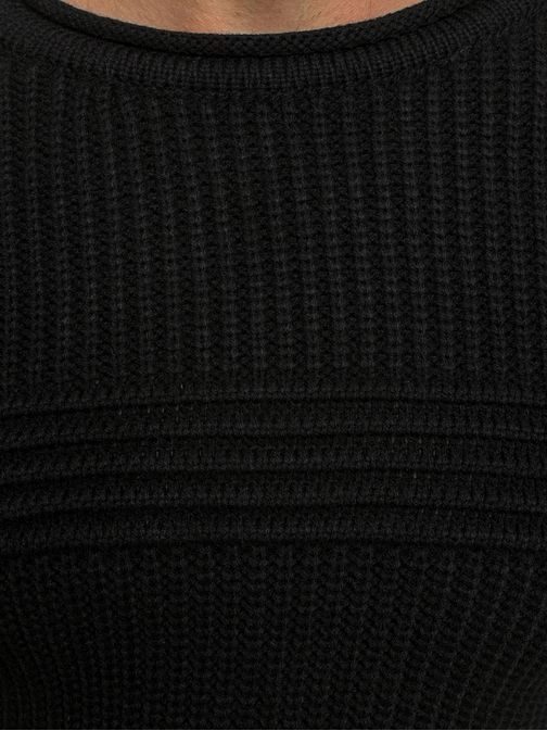 Elegáns fekete pulóver  MADMEXT 1561