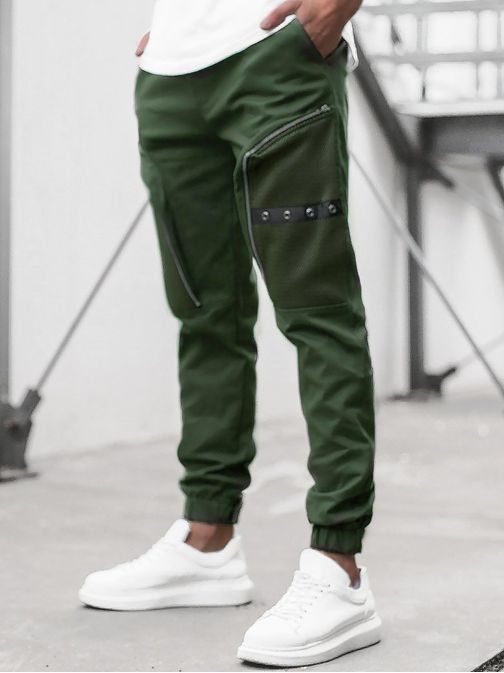Egyedi khaki zöld jogger nadrág C/11134