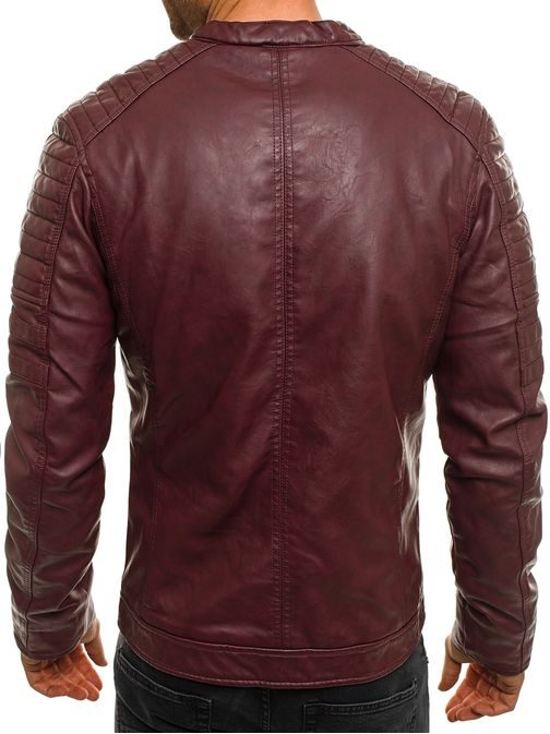 Bordó műbőr dzseki STEGOL 917