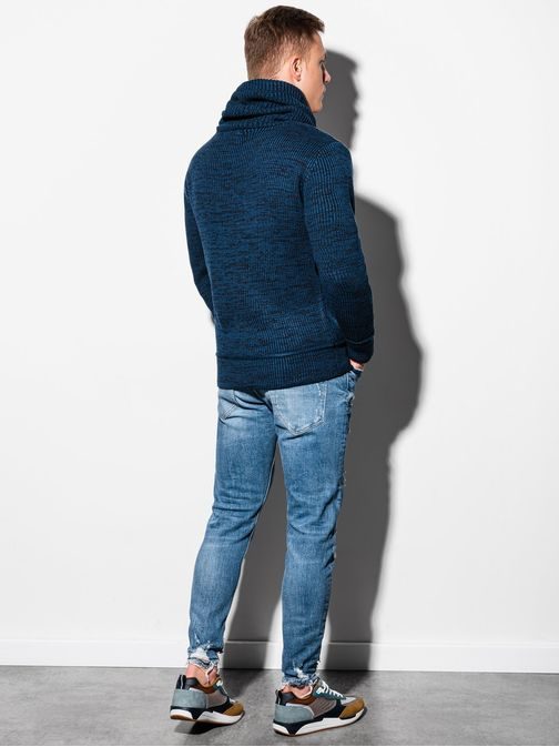 Trendi magas nyakú férfi pulóver E152