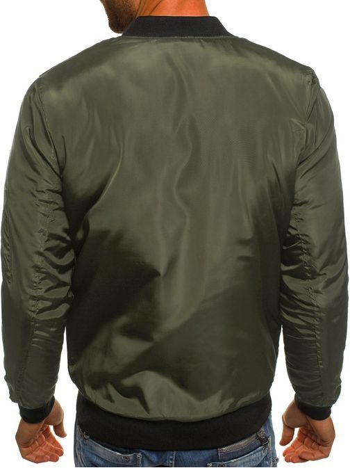 Stílusos khaki zöld bomber dzseki J.STYLE AK93