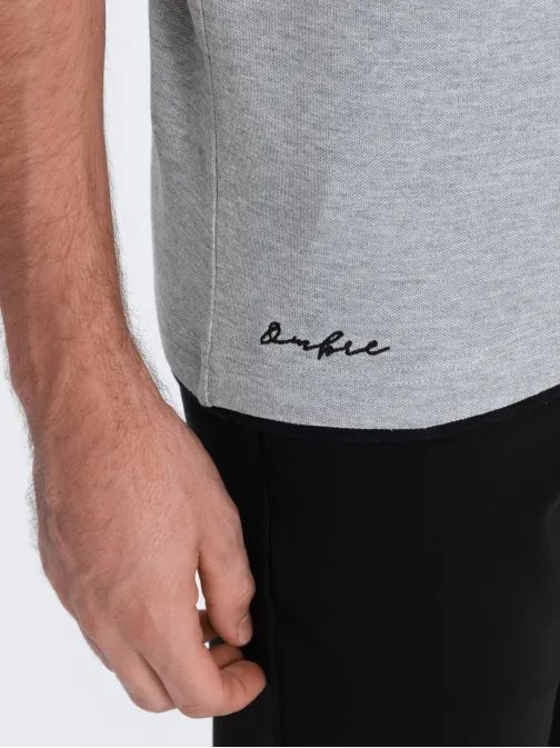 Időtlen férfi szürke pólóing V7 POSS-0113