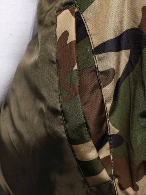 Stílusos terepmintás bomber dzseki NATURE 4372