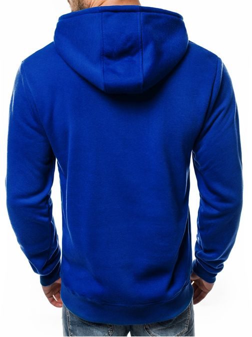 Trendi kék kapucnis pulóver OZONEE JS/11056
