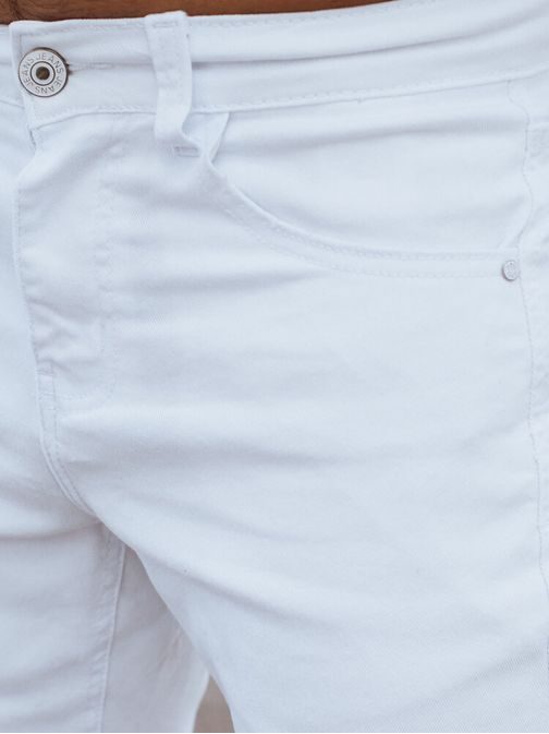 Egyedi fehér férfi farmernadrág