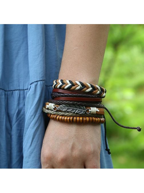 Férfi 4 részes karkötő szett