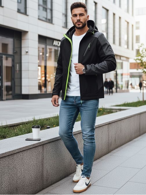 Egyedi softhsell dzseki kontraszt elemekkel