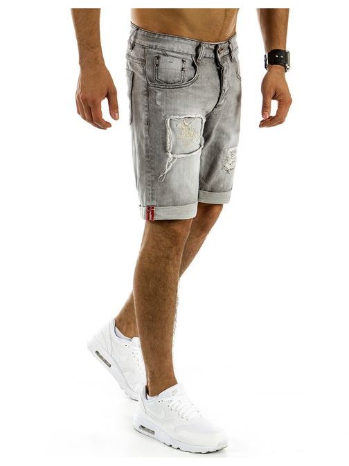 Stílusos szürke rövid farmernadrág