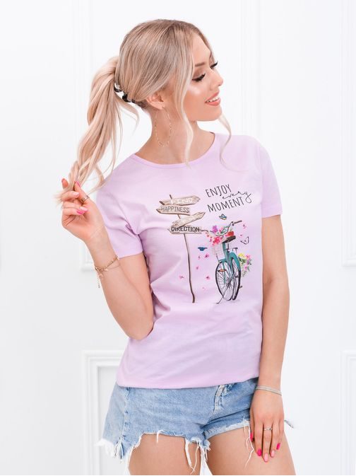 Divatos rózsaszín női póló SLR030