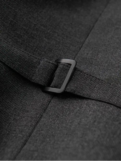 Egyedi grafit szürke elegáns mellény V2 BLZV-0109
