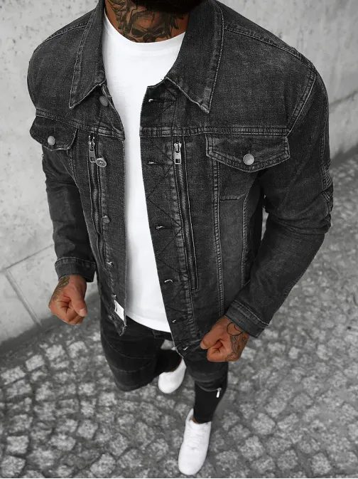 Modern fekete farmer dzseki NB/MJ508NZ