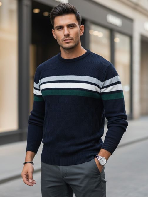 Divatos gránátvörös férfi pulóver