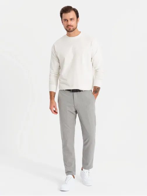 Modern krémszínű férfi póló V2 LSBC-0129