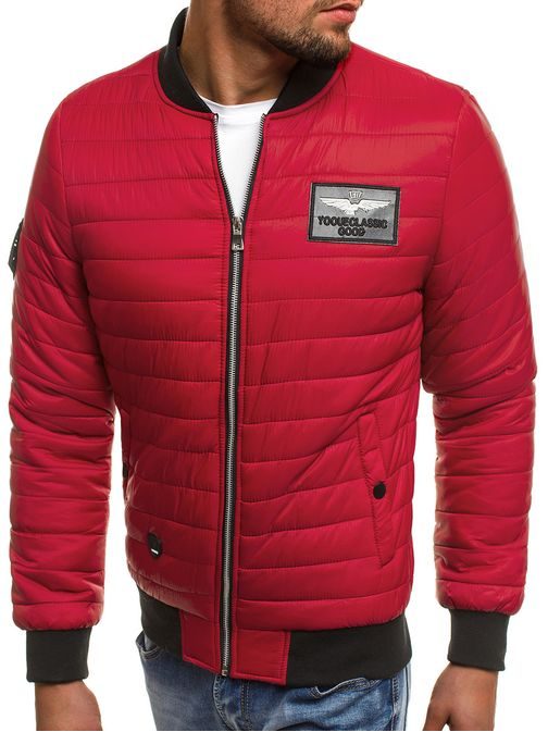 Piros átmeneti bomber dzseki NATURE 5026