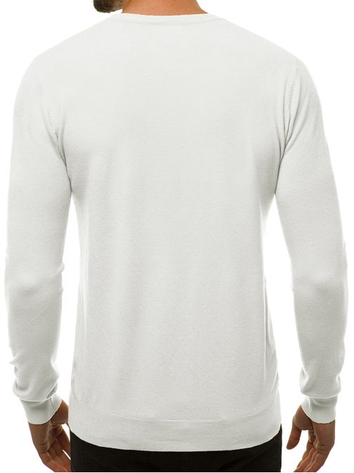 Kényelmes fehér pulóver TMK/YY01/2