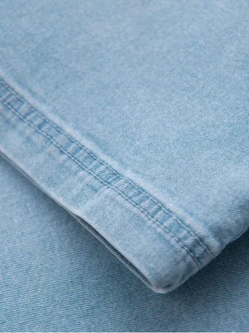 Férfi világoskék farmer rövidnadrág V1 SRDS-0192