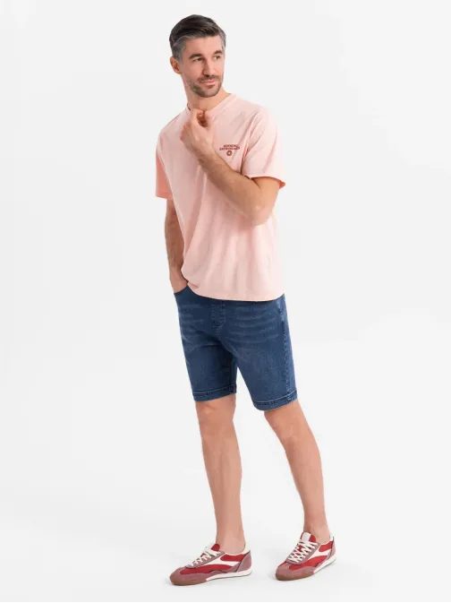 Férfi kék farmer rövidnadrág V2 SRDS-0192