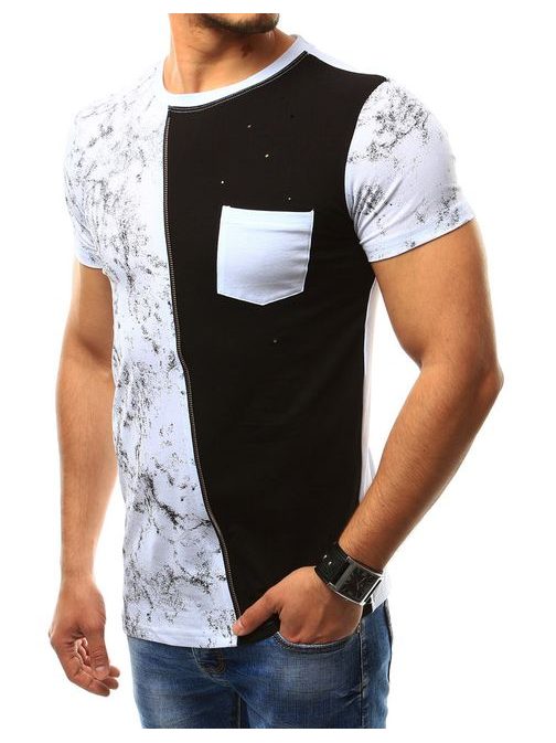 Fekete fehér ferde póló