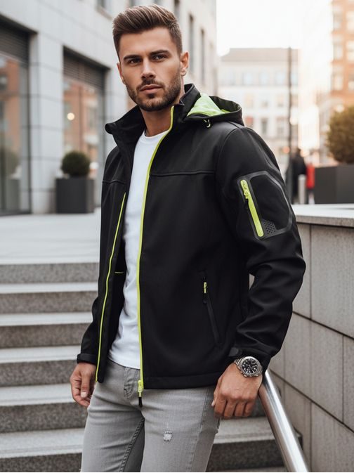 Trendi softshell dzseki színes elemekkel