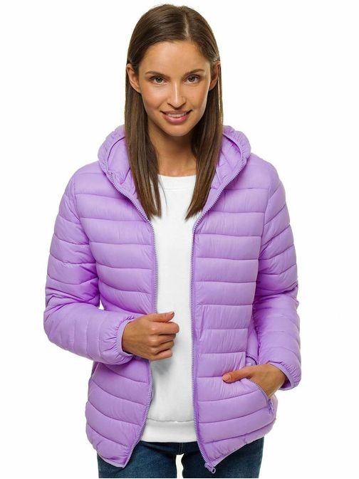 Divatos lila női kabát JS/M23036/37