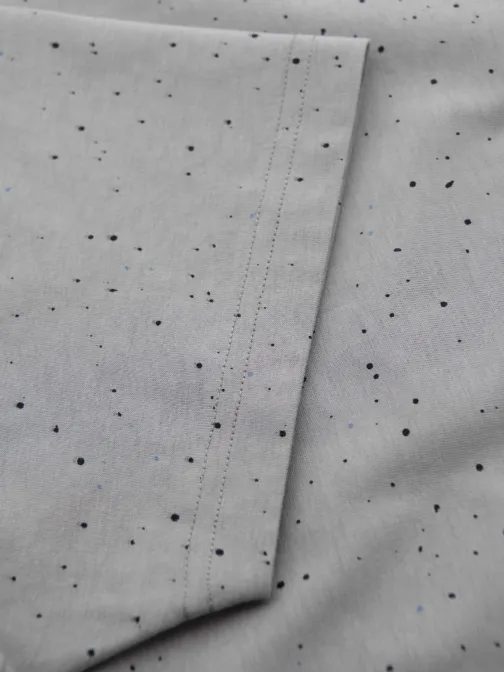 Divatos szürke férfi póló V8 nyomtatással TSFP-0186