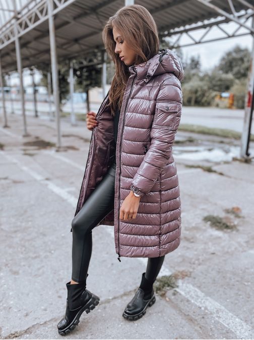 Eredeti lila női steppelt kabát Bolonia