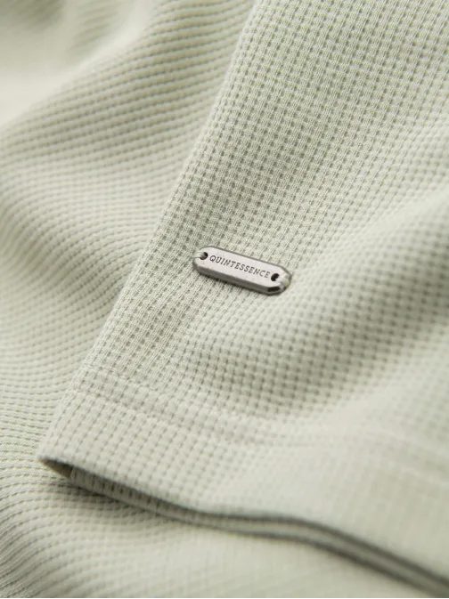 Kötött pisztácia férfi póló V4 TSCT-0197