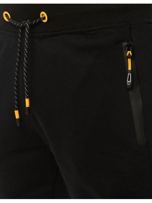 Kényelmes fekete melegítő alsó ATHLETIC