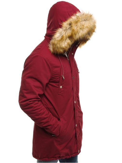 Előkelő szőrmés meleg téli parka X-FEEL 88627