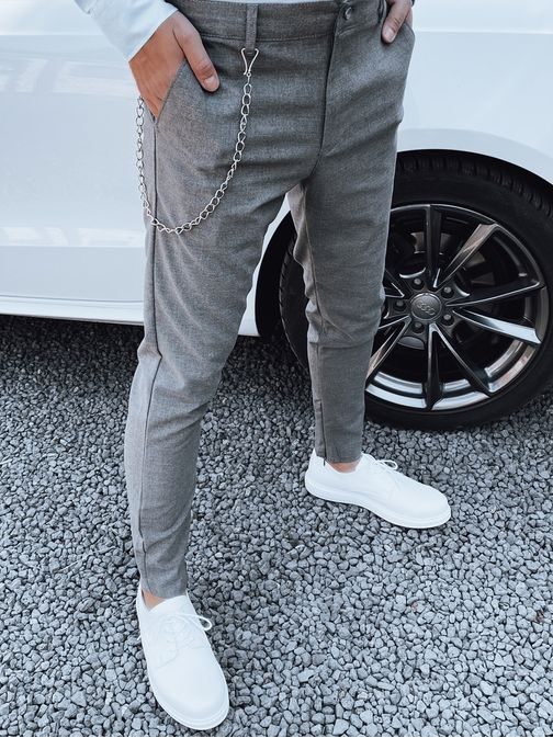 Trendi grafit szürke nadrág