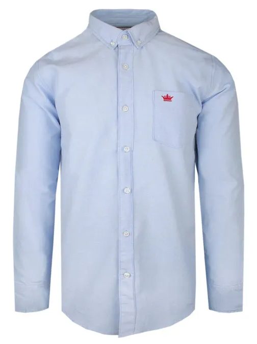 Világoskék modern pamut férfi ing