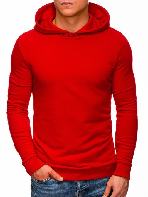 Kényelmes piros pulóver B1336