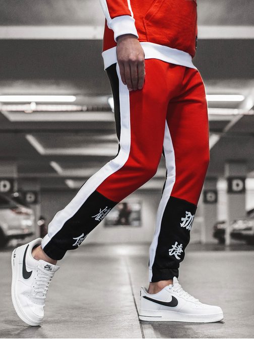 Trendi piros melegítő alsó G/11122