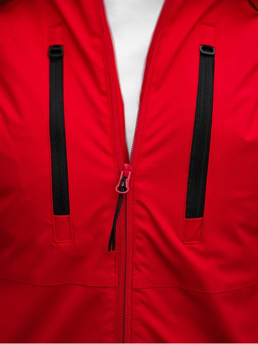 Kellemes piros női téli kabát JS/HH012/5Z