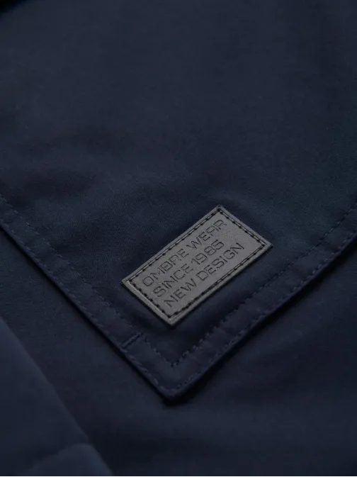 Férfi meleg kabát kék színben V6 OM-JAHP-0302 OM-JAHP-0302