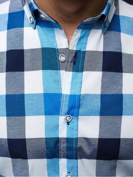 Kék kockás ing V/K168Z