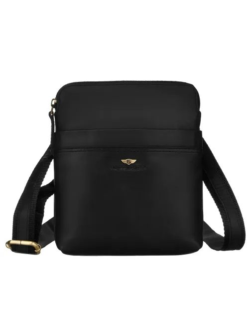 Modern fekete válltáska Peterson